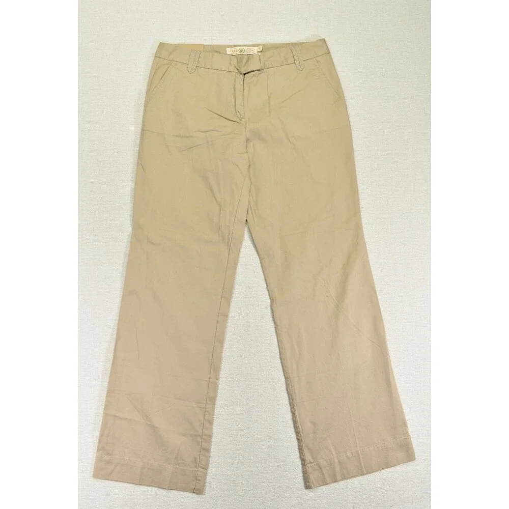 NWT J CREW Broken in Chino Pants Classic Twill Tan Khaki Womens Size 8R City Fit